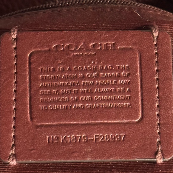 Coach Red Leather Tote Bag - Picture 8 of 13